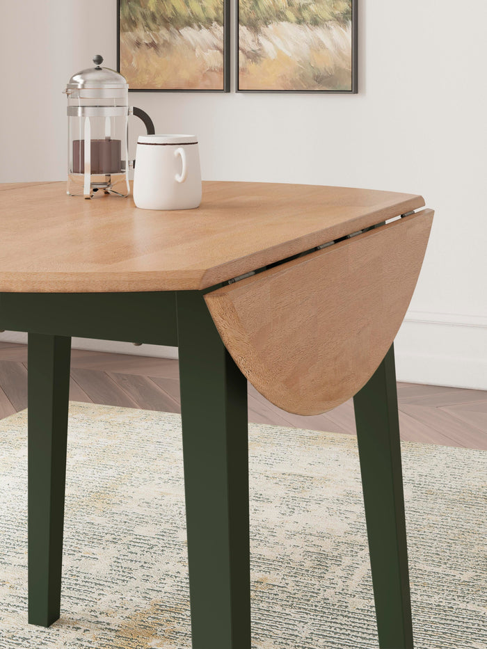 Gesthaven Natural/Green Gesthaven Dining Drop Leaf Table - Brand New