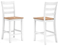 Gesthaven Natural/White Gesthaven Counter Height Barstool - Brand New