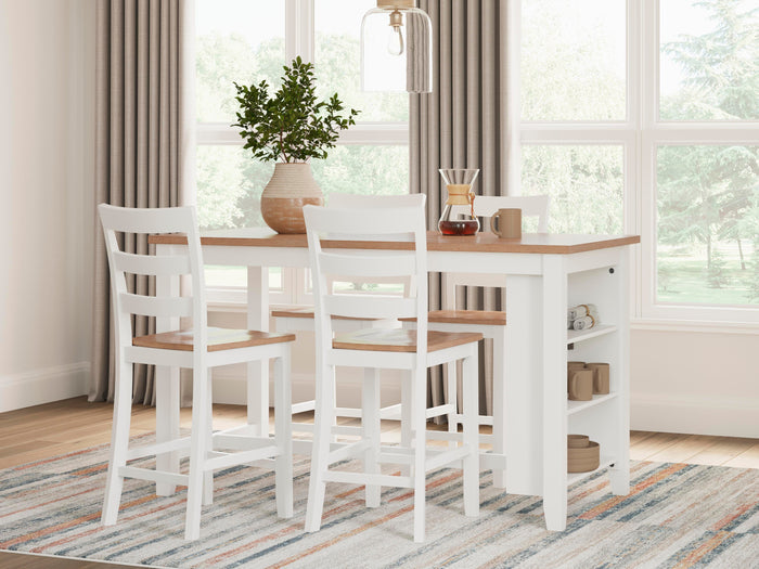 Gesthaven Natural/White Gesthaven Counter Height Barstool - Brand New