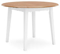 Gesthaven Natural/White Gesthaven Dining Drop Leaf Table - Brand New