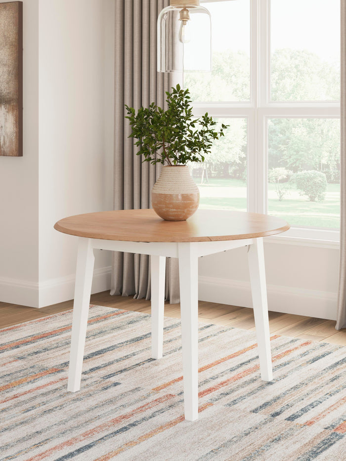 Gesthaven Natural/White Gesthaven Dining Drop Leaf Table - Brand New