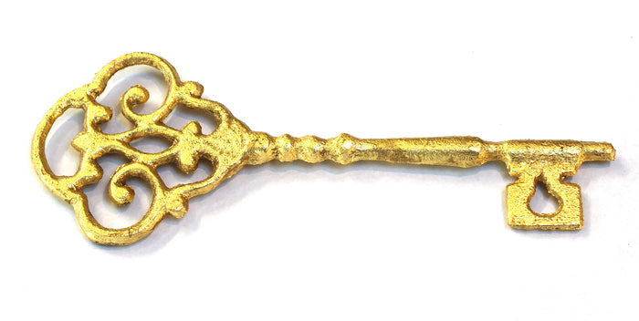 gilded skeleton key