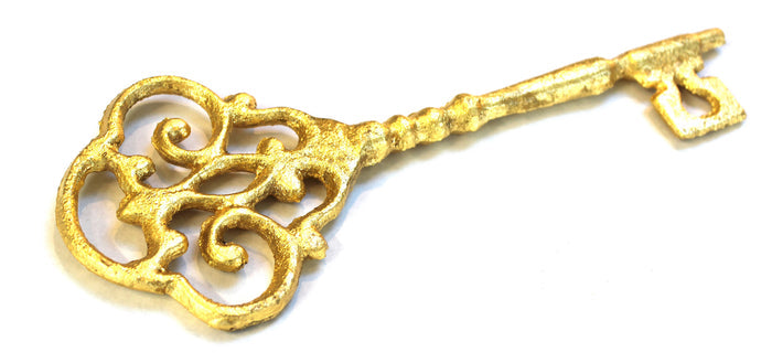 gilded skeleton key