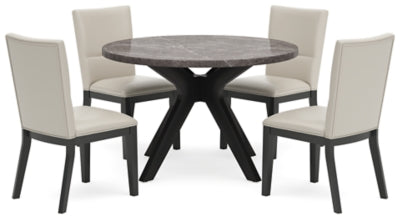 Glinari Taupe/Black Dining Collection