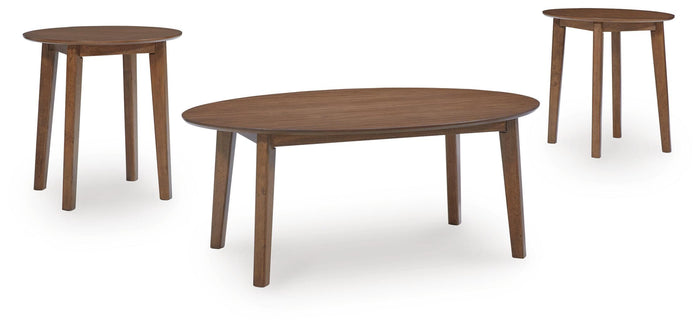 Gordonay Brown Occasional Table Set (3/CN) - Brand New