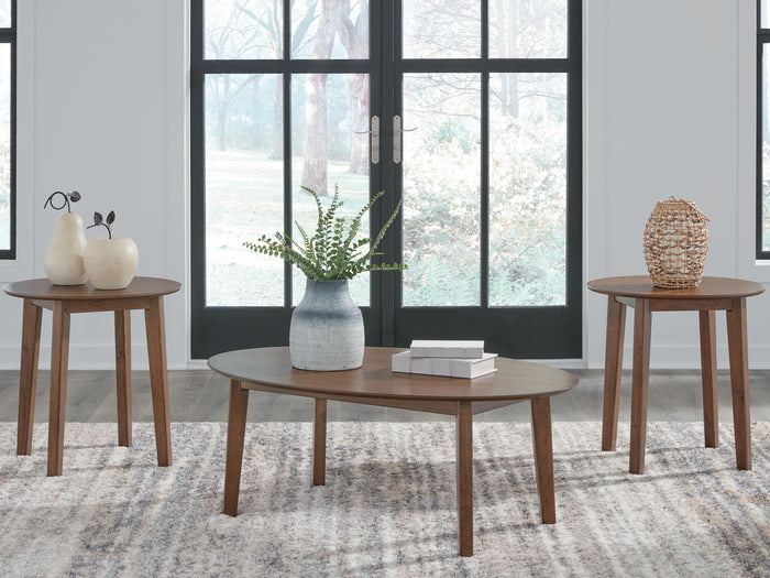Gordonay Brown Occasional Table Set (3/CN) - Brand New