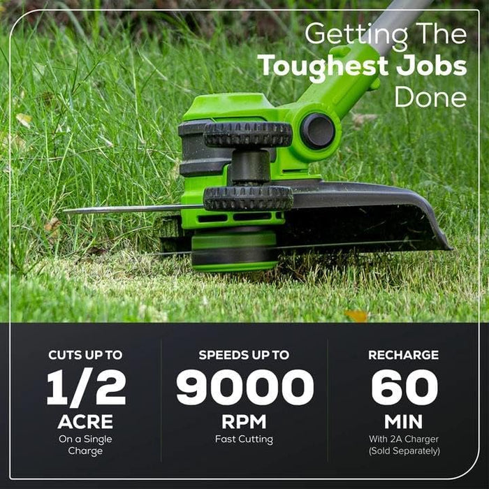 Greenworks 40V 13 in Cordless String Trimmer, Tool Only - Used, In Good Condition