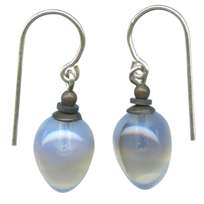 Owen Glass Collection COLORS 19 earrings featuring vibrant, colorful glass bead designs on gold-tone hooks.