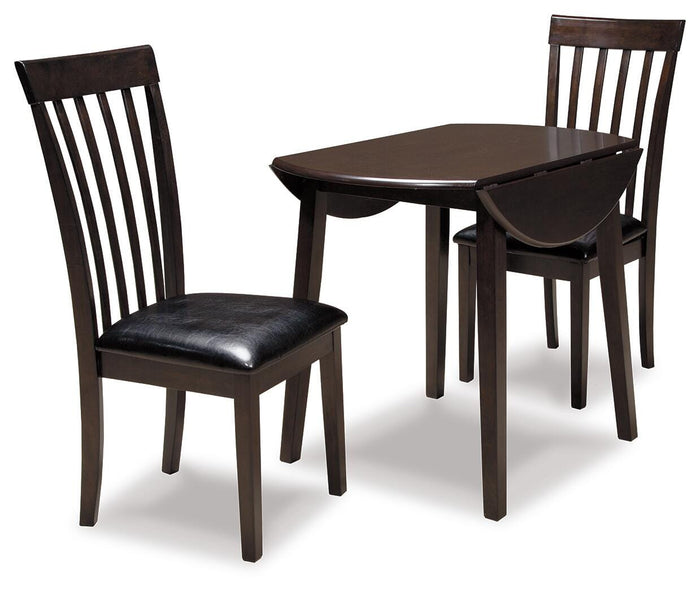 Hammis Dark Brown Hammis Dining Table and 2 Chairs - Brand New