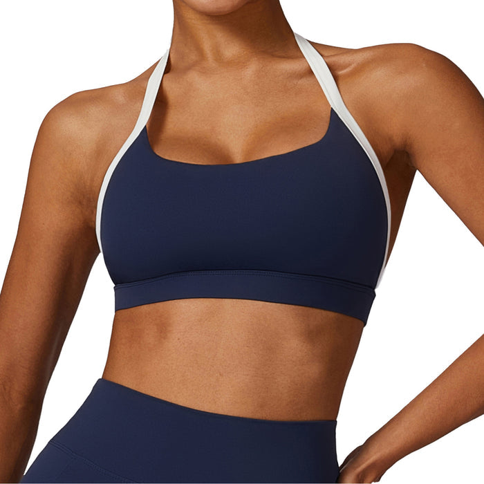 Hanging neck yoga quick drying sports bra running and fitness vest