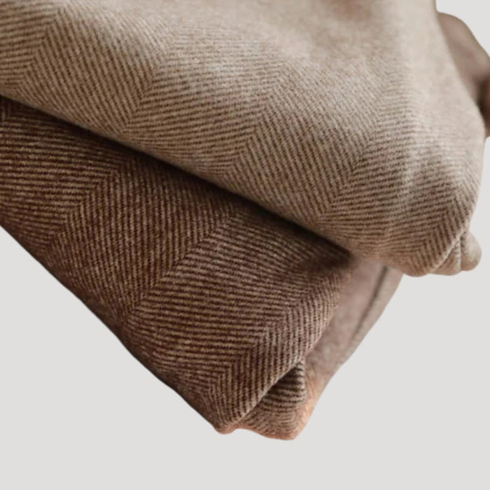 MEELANO Herre Herringbone-bukserne Med Skræddersyet Pasform Og Blødt Stof Neutrale Toner
