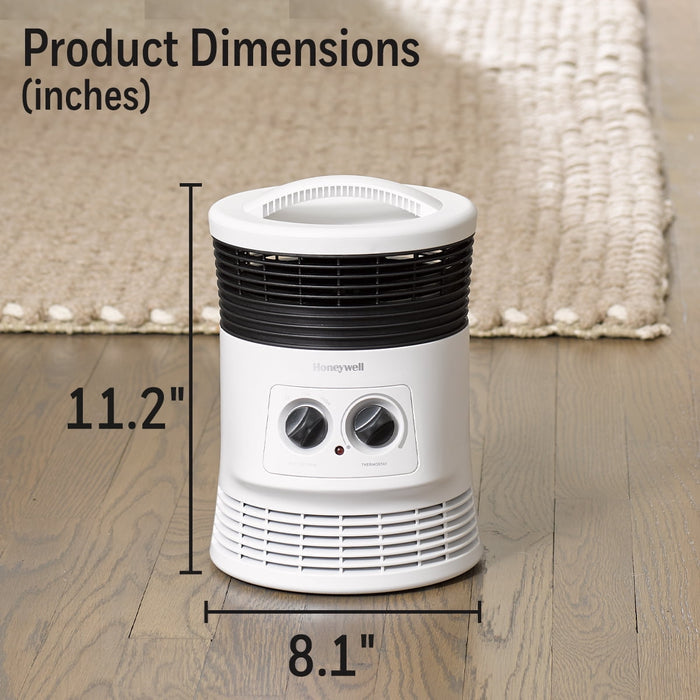 Honeywell 360 Surround Space Heater for Indoor Use, Small Electric Space Heater, White, HHF360W - new