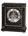 Howard Miller Batavia Skeleton Mantel Clock - Macassar Ebony Finish, Silver Dial - 635-177_2a3996d3-c5ed-4b4a-8605-86c45300a5d2