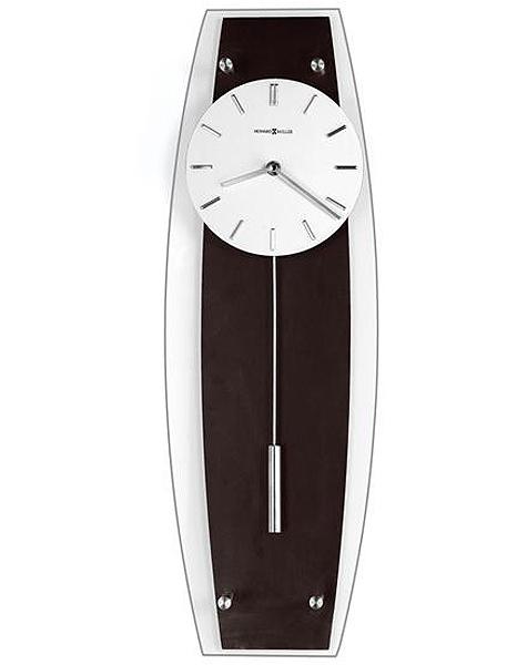 Howard Miller Cyrus Pendulum Wall Clock - Black Coffee Finish with White Dial - 625-401_0622a7da-c3b2-4774-9b28-8450bccb6e77