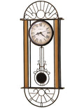 Howard Miller Devahn Pendulum Wall Clock - Wrought Iron Frame - 625-241