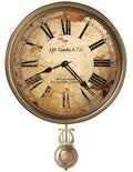 Howard Miller J.H. Gould & Co III Pendulum Wall Clock - Distressed - Brass Bezel - 620-441