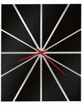 Howard Miller Zander II Oversized Wall Clock - Black Dial - Red Hands - 625-617