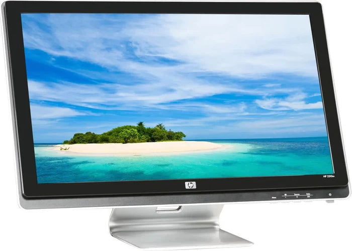 HP 2310M 23" Standard Standard Black and Silver/Grey Monitor Renewed
