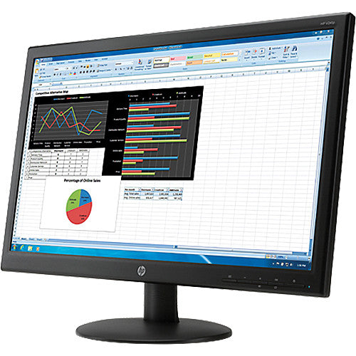 HP V241p 23.6" GRADE A Widescreen LED Backlit LCD Monitor Renewed