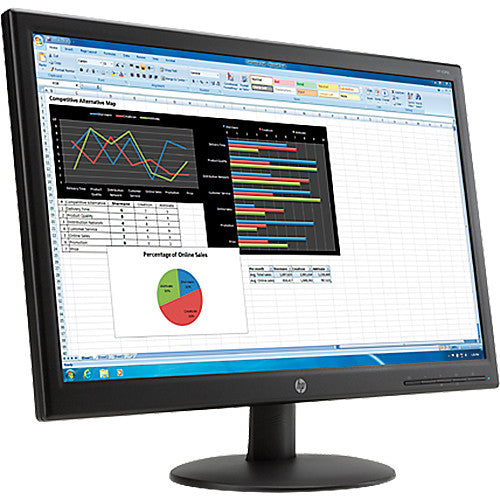 HP V241p 23.6" GRADE A Widescreen LED Backlit LCD Monitor Renewed