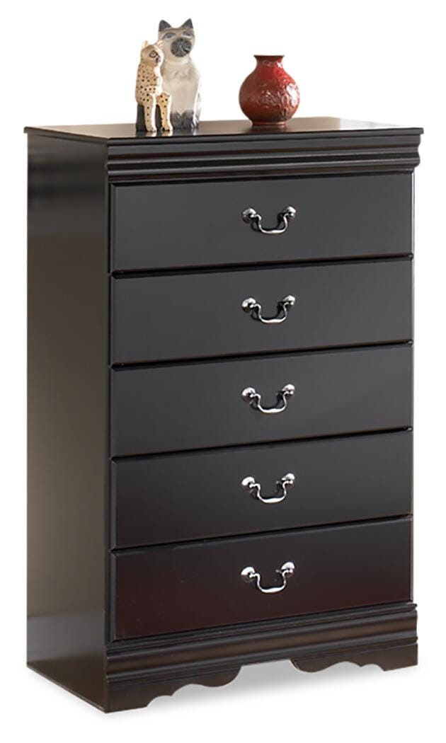 Huey Vineyard Black Five Drawer Chest - Brand New