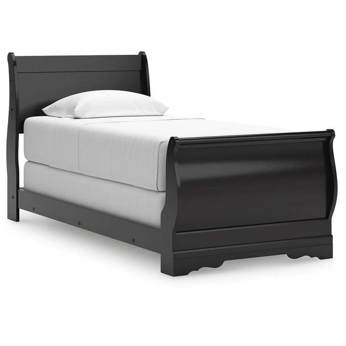 Huey Vineyard Black Huey Vineyard Twin Sleigh Bed - Brand New