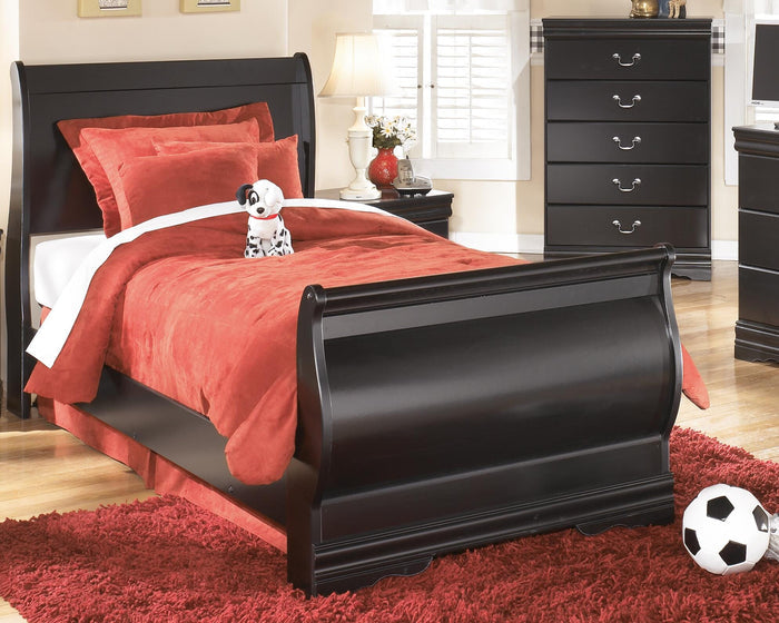 Huey Vineyard Black Huey Vineyard Twin Sleigh Bed - Brand New