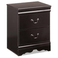 Huey Vineyard Black Two Drawer Night Stand - Brand New