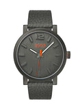Hugo Boss Mens Bilbao Dress Watch - Gun Metal Tone - Gray Leather Strap - BOSS-1550037_b8f395f2-5993-4bbb-a97d-13b50c16c838