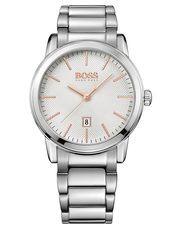 Hugo Boss Mens Watch - Textured Dial - Bracelet - Rose Gold-Tone Accents - Date - BOSS-1513401_d5d66b1d-be29-4c8d-bf55-8267240be2e1