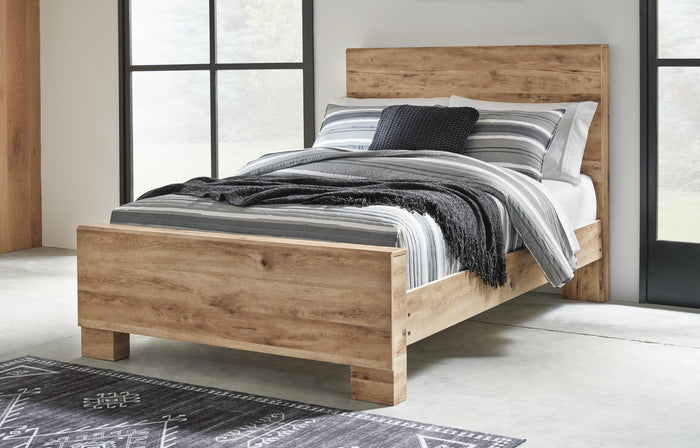 Hyanna Tan Brown Hyanna Full Panel Bed - Brand New
