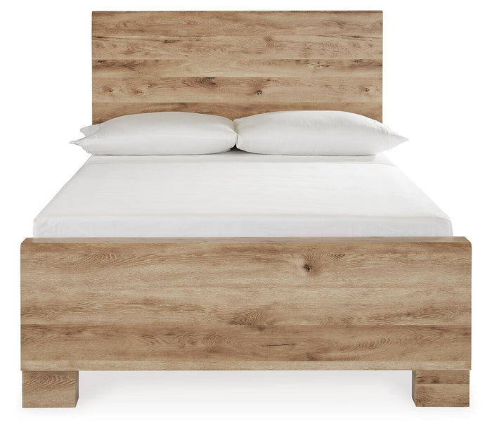 Hyanna Tan Brown Hyanna Full Panel Bed - Brand New