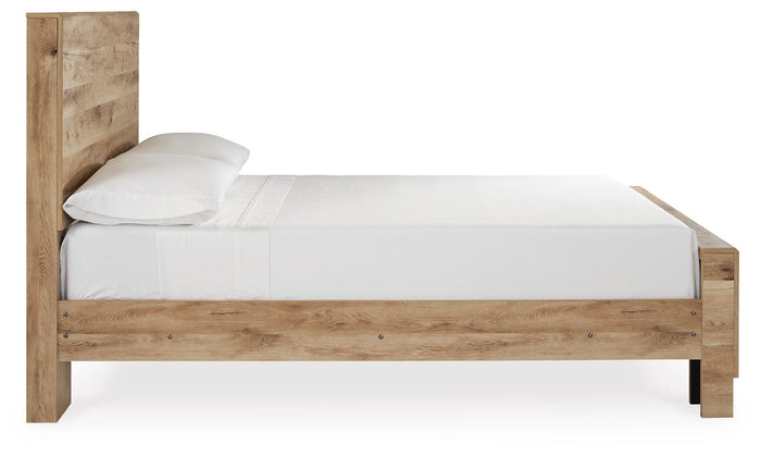 Hyanna Tan Brown Hyanna Full Panel Bed - Brand New