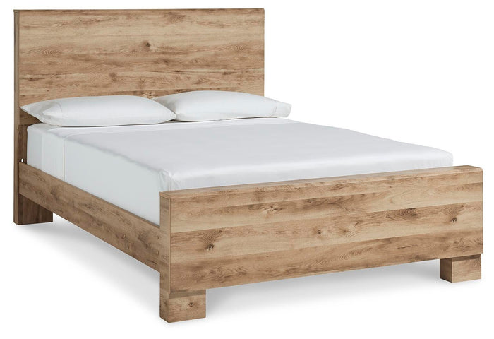 Hyanna Tan Brown Hyanna Queen Panel Bed - Brand New
