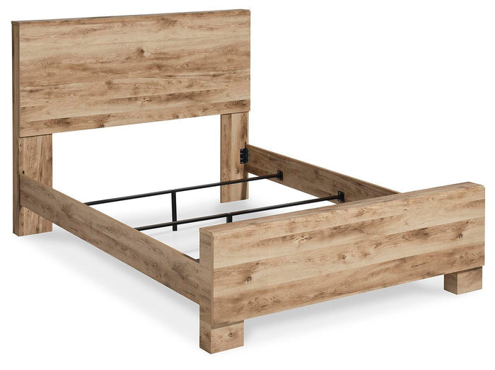 Hyanna Tan Brown Hyanna Queen Panel Bed - Brand New