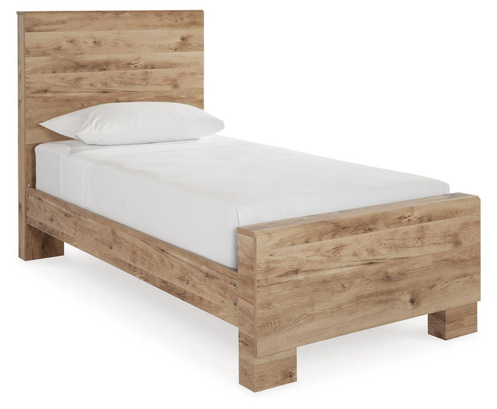 Hyanna Tan Brown Hyanna Twin Panel Bed - Brand New