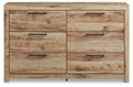 Hyanna Tan Brown Six Drawer Dresser - Brand New