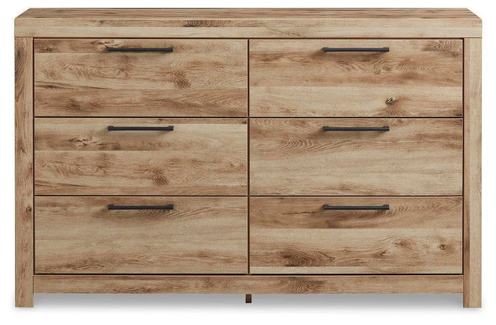 Hyanna Tan Brown Six Drawer Dresser - Brand New