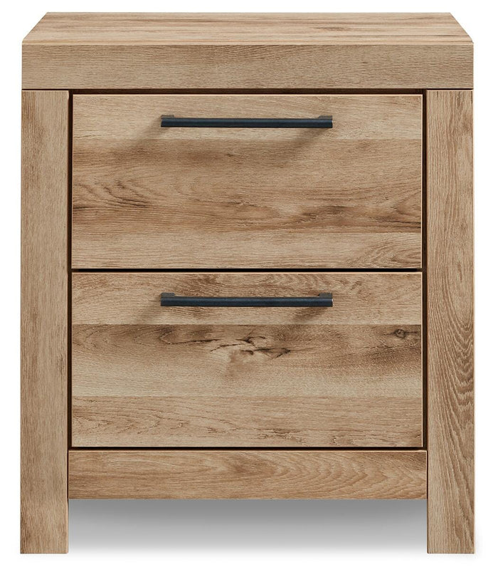 Hyanna Tan Brown Two Drawer Night Stand - Brand New