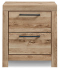 Hyanna Tan Brown Two Drawer Night Stand - Brand New