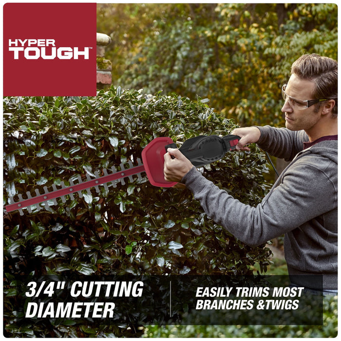 Hyper Tough 3.7-Amp 20 in. Corded Electric Hedge Trimmer HT21-401-002-02 [New] - Used, In Good Condition