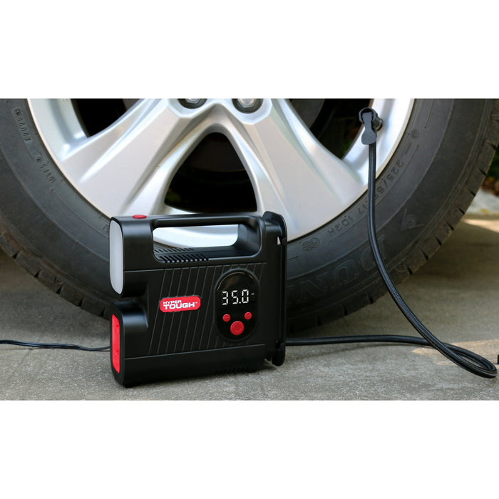 Hyper Tough DC 12V Digital Car Tire Inflator with Auto-off Function 100psi - Brand New