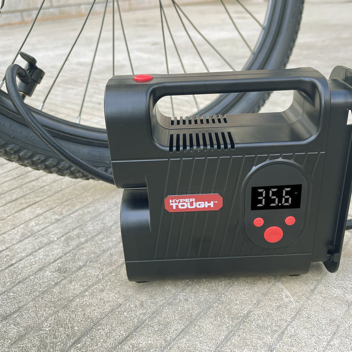 Hyper Tough DC 12V Digital Car Tire Inflator with Auto-off Function 100psi - Brand New