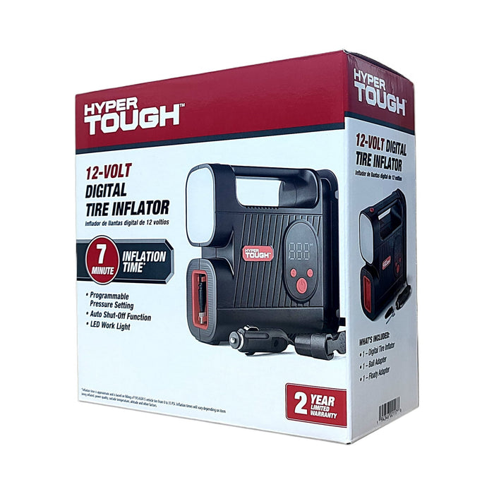 Hyper Tough DC 12V Digital Car Tire Inflator with Auto-off Function 100psi - Brand New