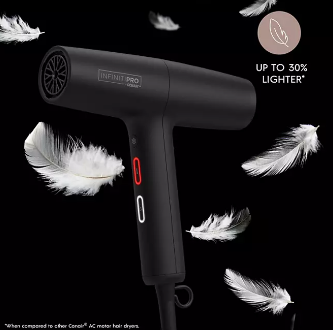 InfinitiPRO by Conair DigitalAIRE Hair Dryer with Brush and Storage Bag - Brand New - Open Box