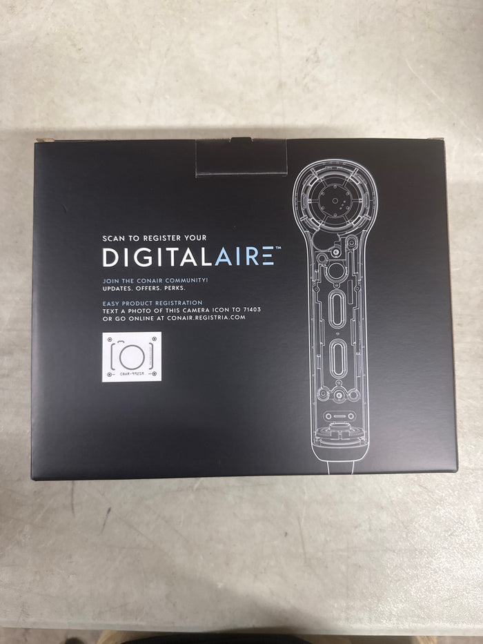 InfinitiPRO by Conair DigitalAIRE Hair Dryer with Brush and Storage Bag - Brand New - Open Box