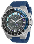 INVICTA Aviator Mens Chronogaph - Black / Blue Dial - Light Blue Silicone Strap - INVICTA-24577