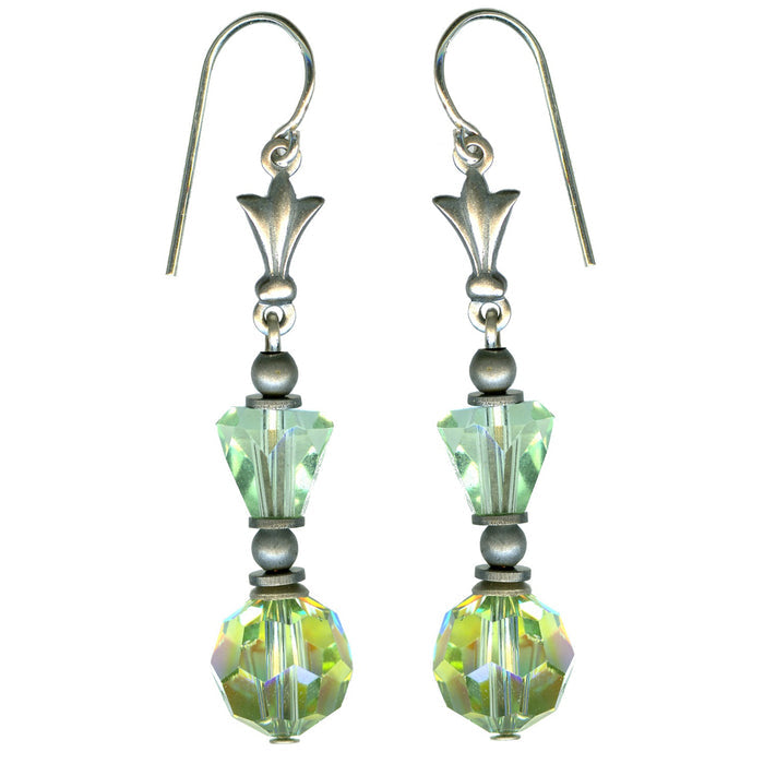 Owen Glass Collection earrings featuring intricate glass design with elegant, transparent craftsmanship.
