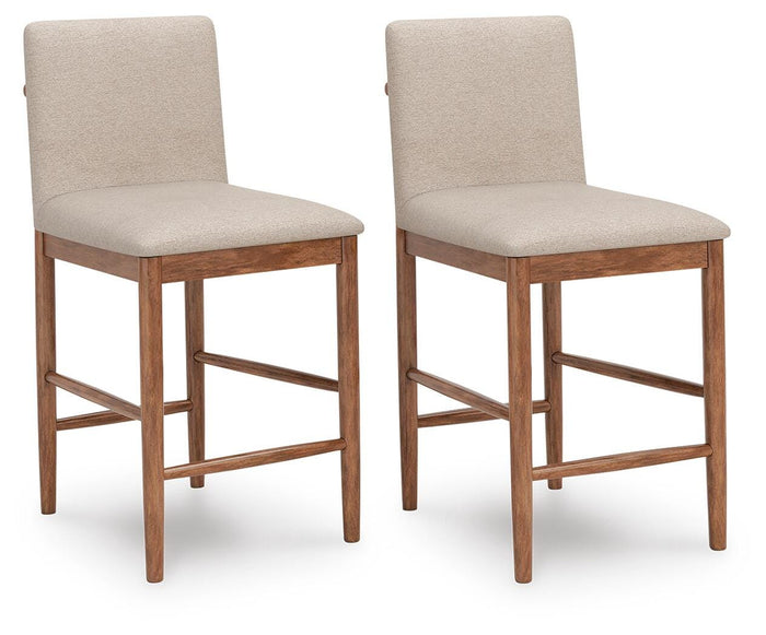 Isanti Light Brown Upholstered Barstool (Priced Per Item, Must Order 2, 4, 6, or 8) - Brand New
