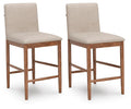 Isanti Light Brown Upholstered Barstool (Priced Per Item, Must Order 2, 4, 6, or 8) - Brand New